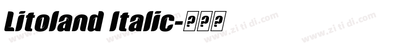 Litoland Italic字体转换